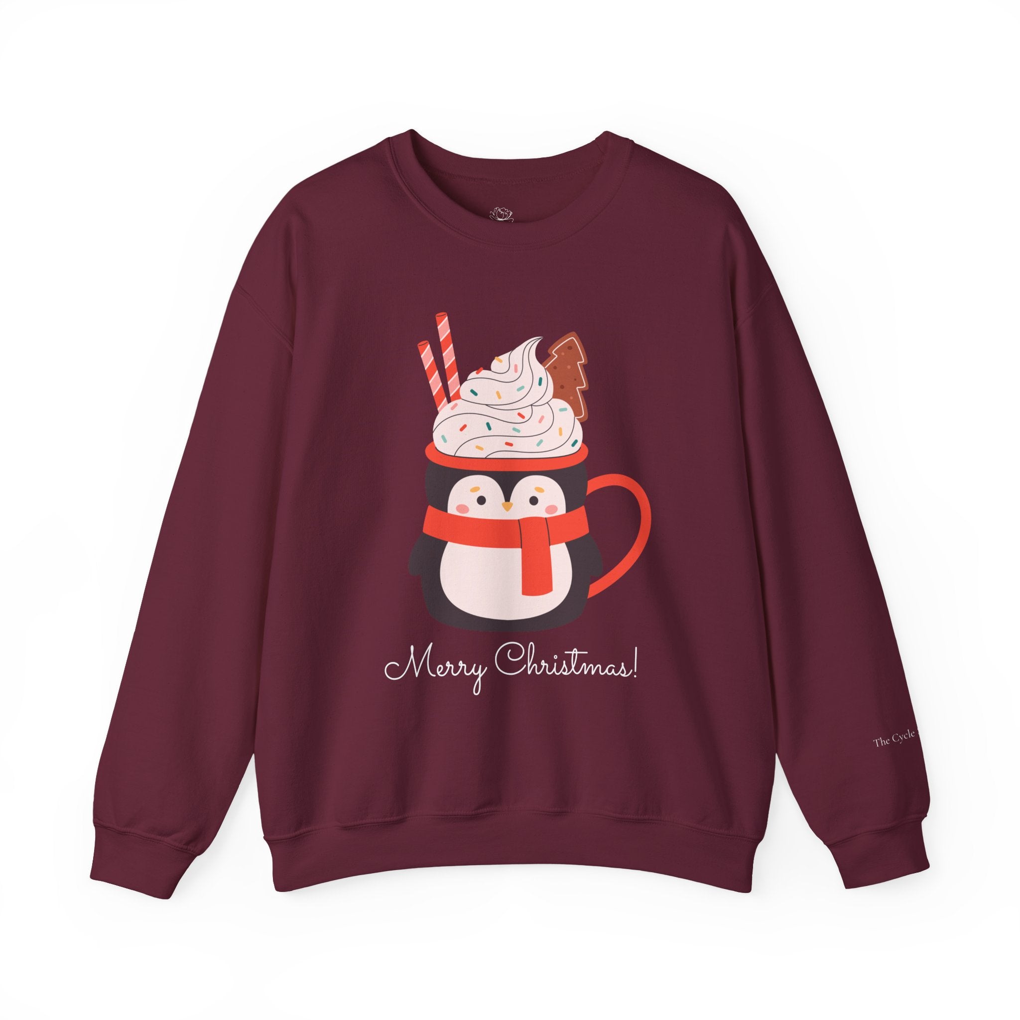 Merry Christmas Penguin Holiday Sweater (W)