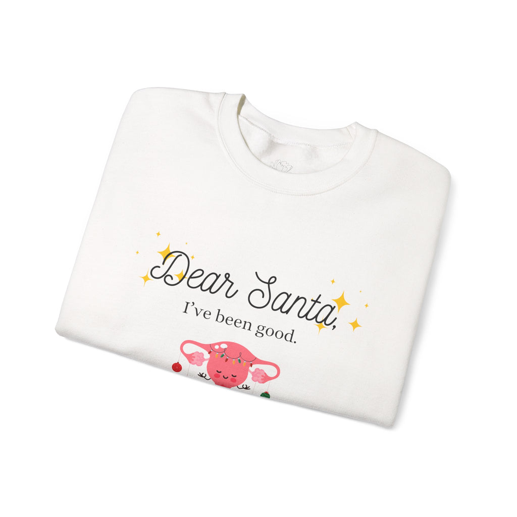 'Dear Santa I’ve Been Good. My Uterus? Not So Much.' Holiday Sweater