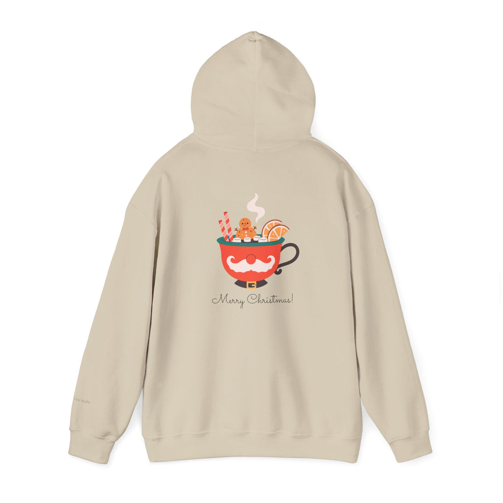 Merry Christmas Moustache Mug Holiday Hoodie