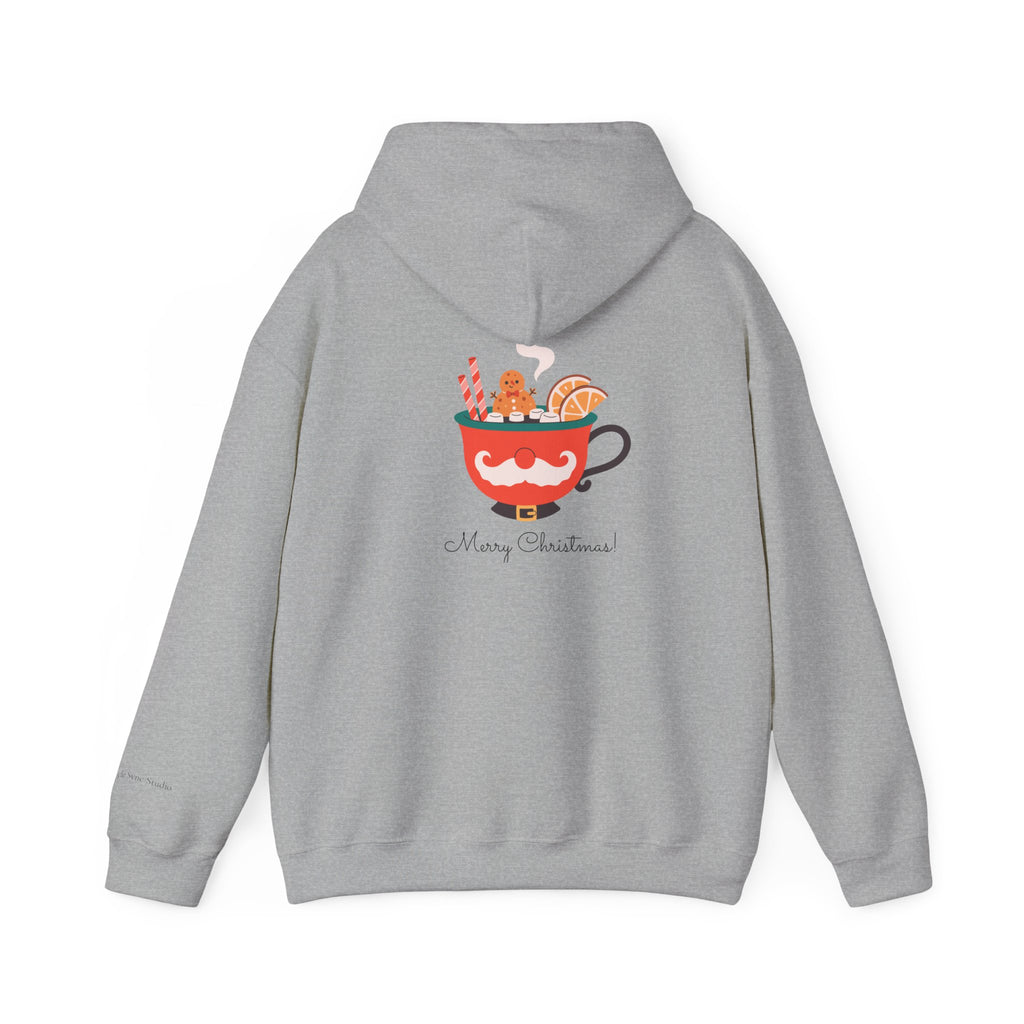 Merry Christmas Moustache Mug Holiday Hoodie