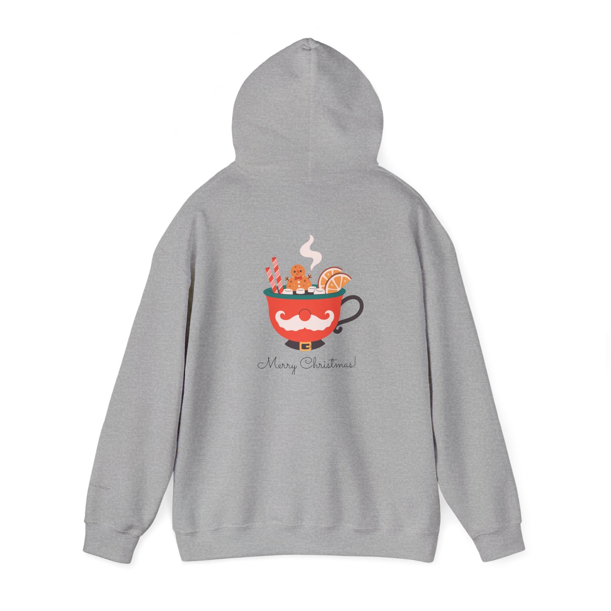 Merry Christmas Moustache Mug Holiday Hoodie