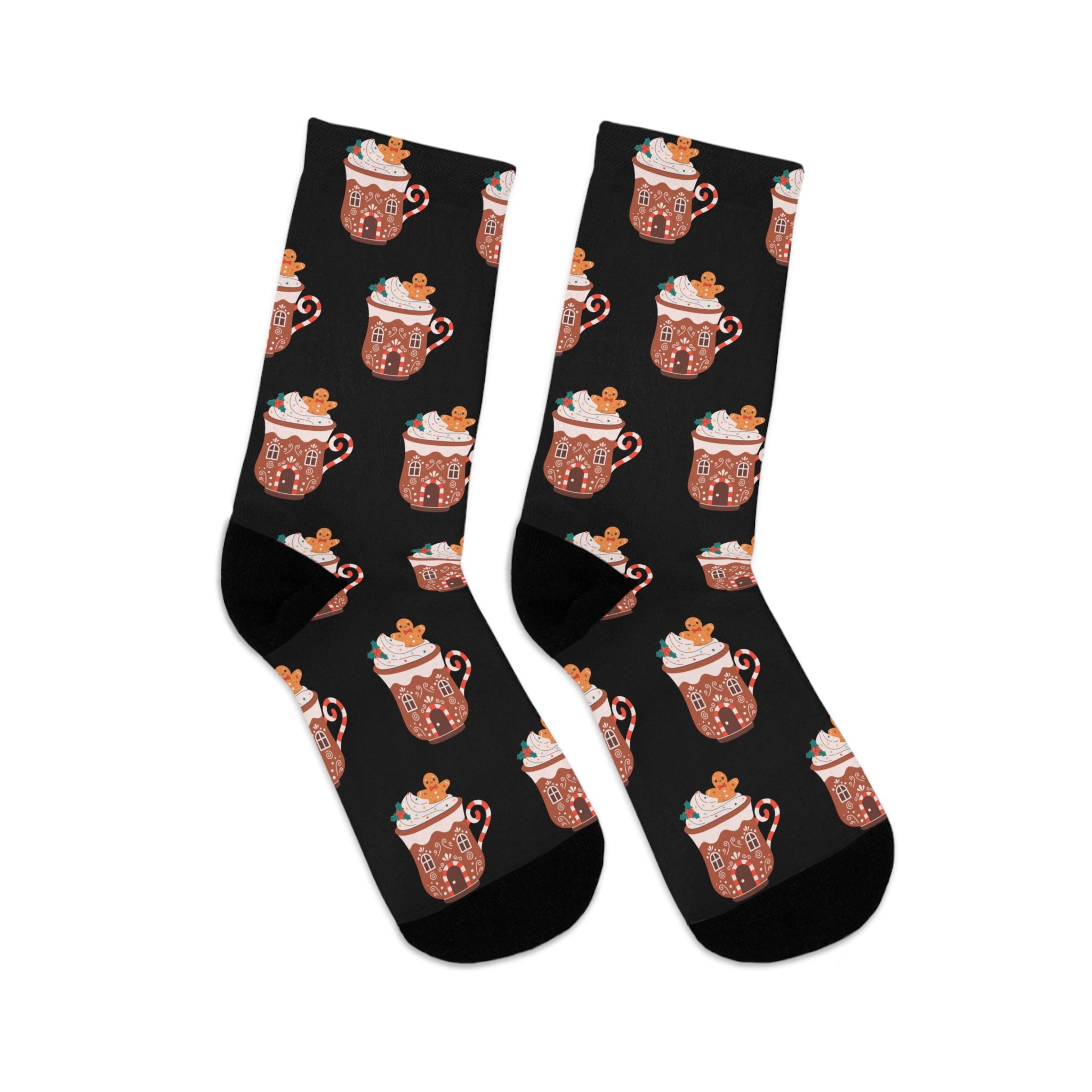 Mug Christmas Socks (Recycled) Black