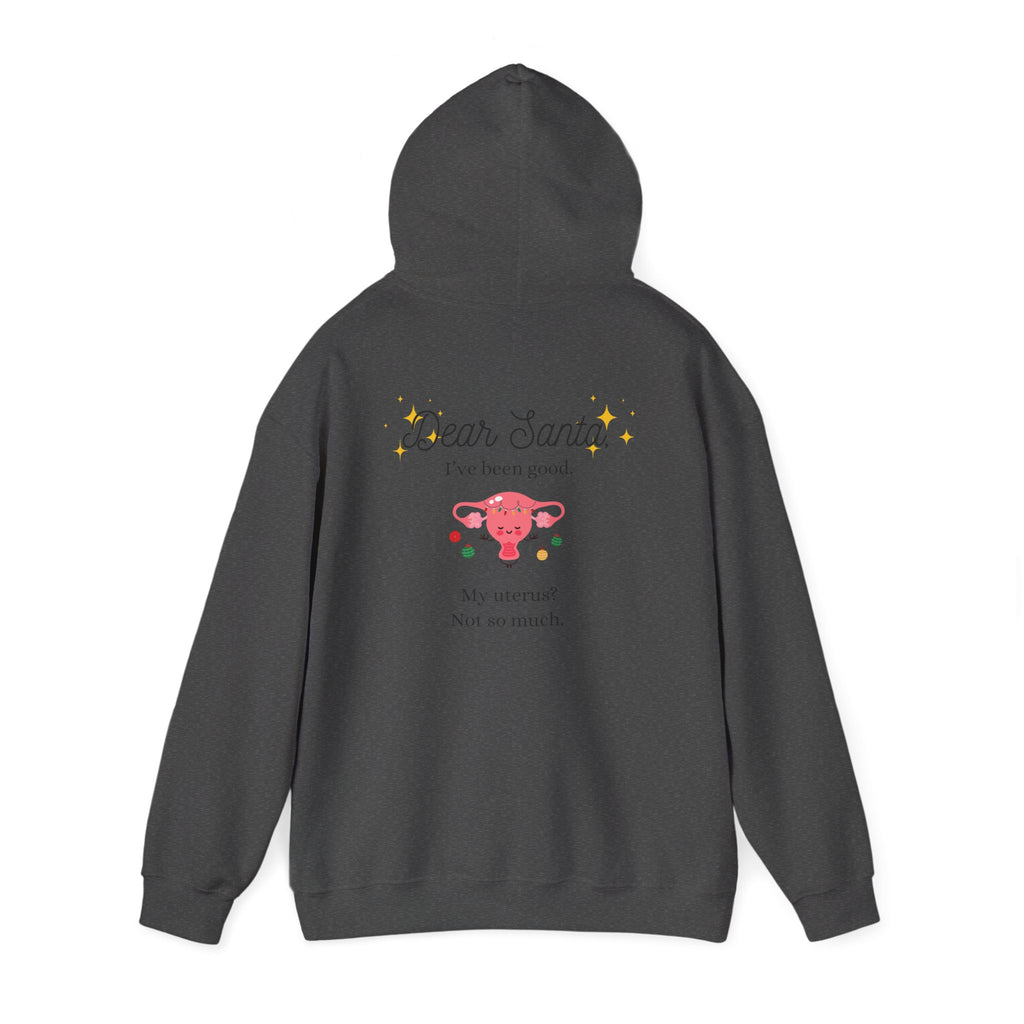 'Dear Santa I’ve Been Good. My Uterus? Not So Much.' Holiday Hoodie