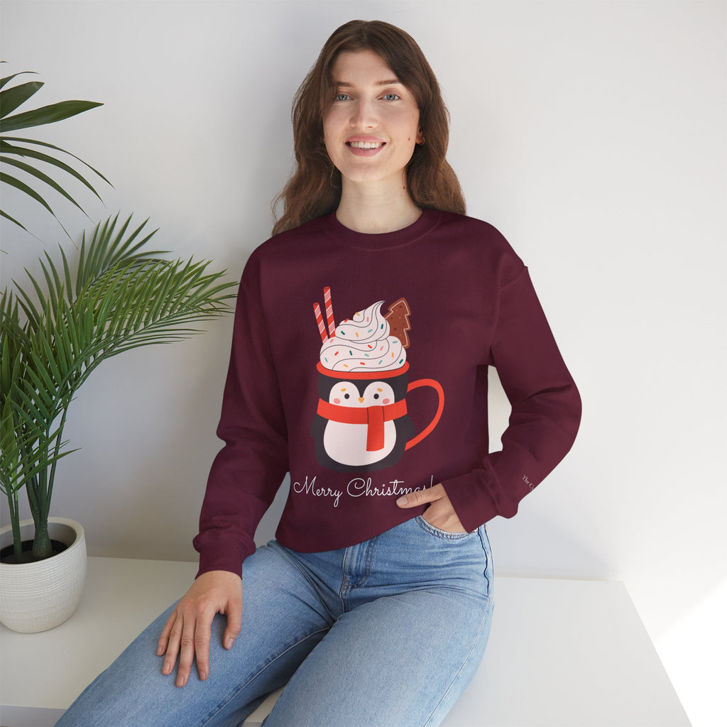 Merry Christmas Penguin Holiday Sweater (W)