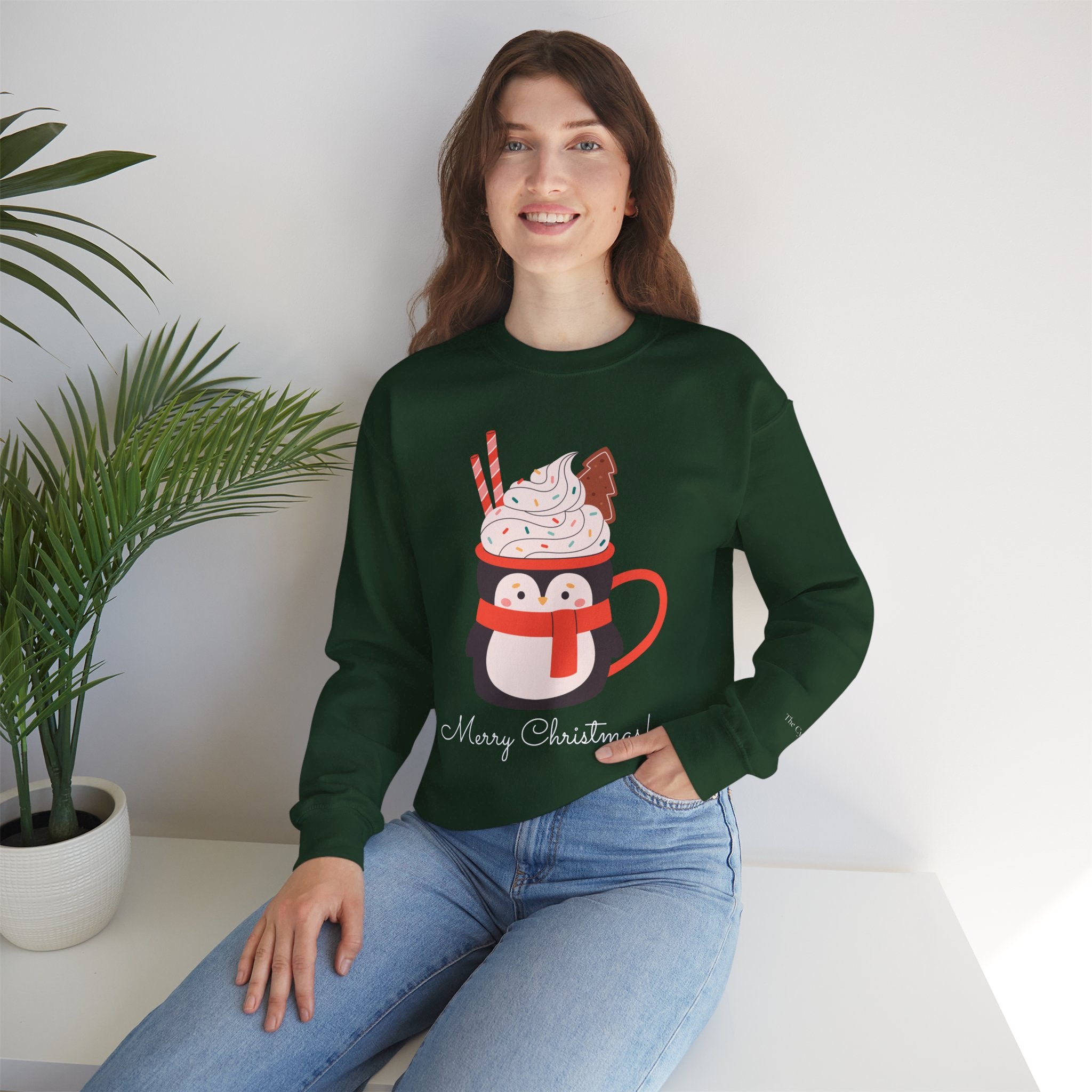 Merry Christmas Penguin Holiday Sweater (W)