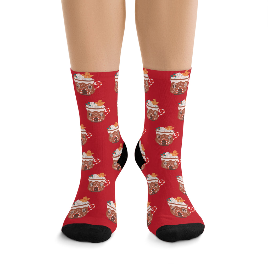Mug Christmas Socks (Recycled) Red