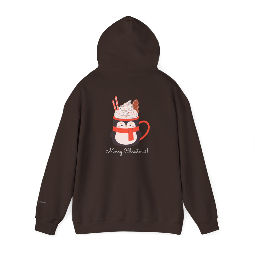 Merry Christmas Penguin Holiday Hoodie (W)