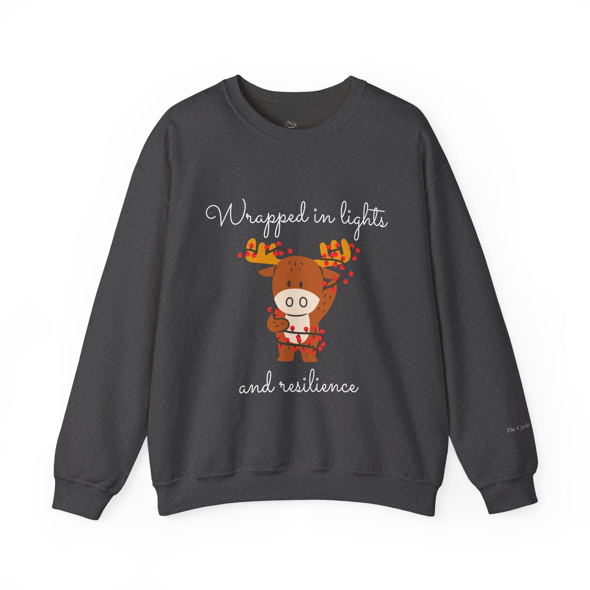 "Wrapped in Lights and Resilience" Holiday Sweater (W)