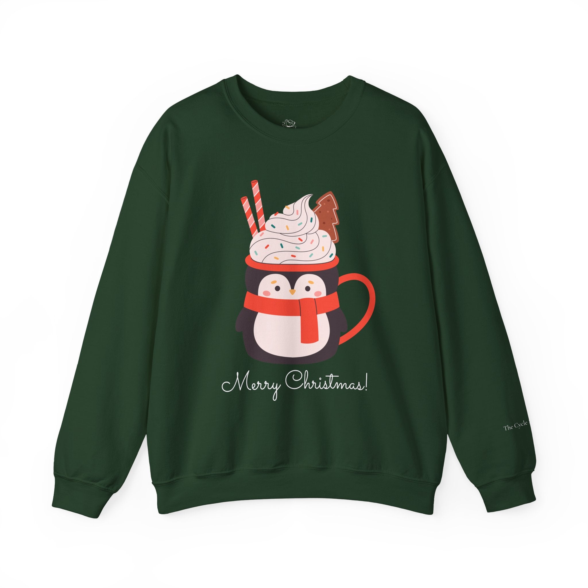 Merry Christmas Penguin Holiday Sweater (W)