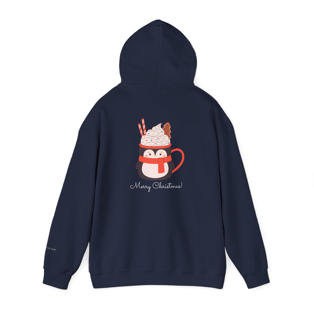 Merry Christmas Penguin Holiday Hoodie (W)
