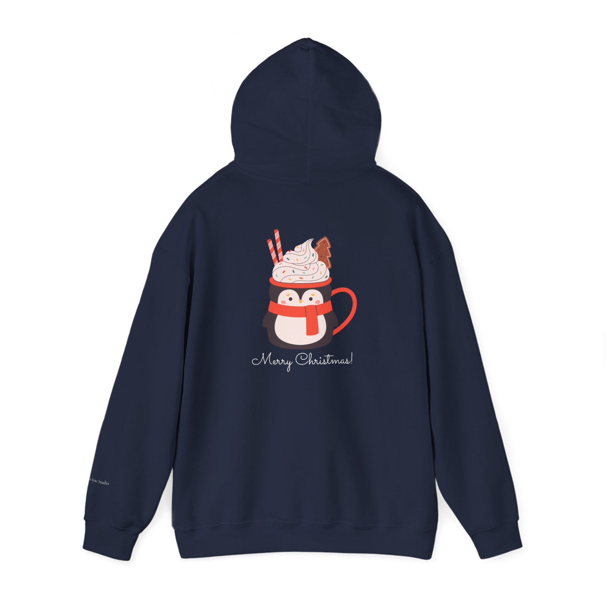 Merry Christmas Penguin Holiday Hoodie (W)