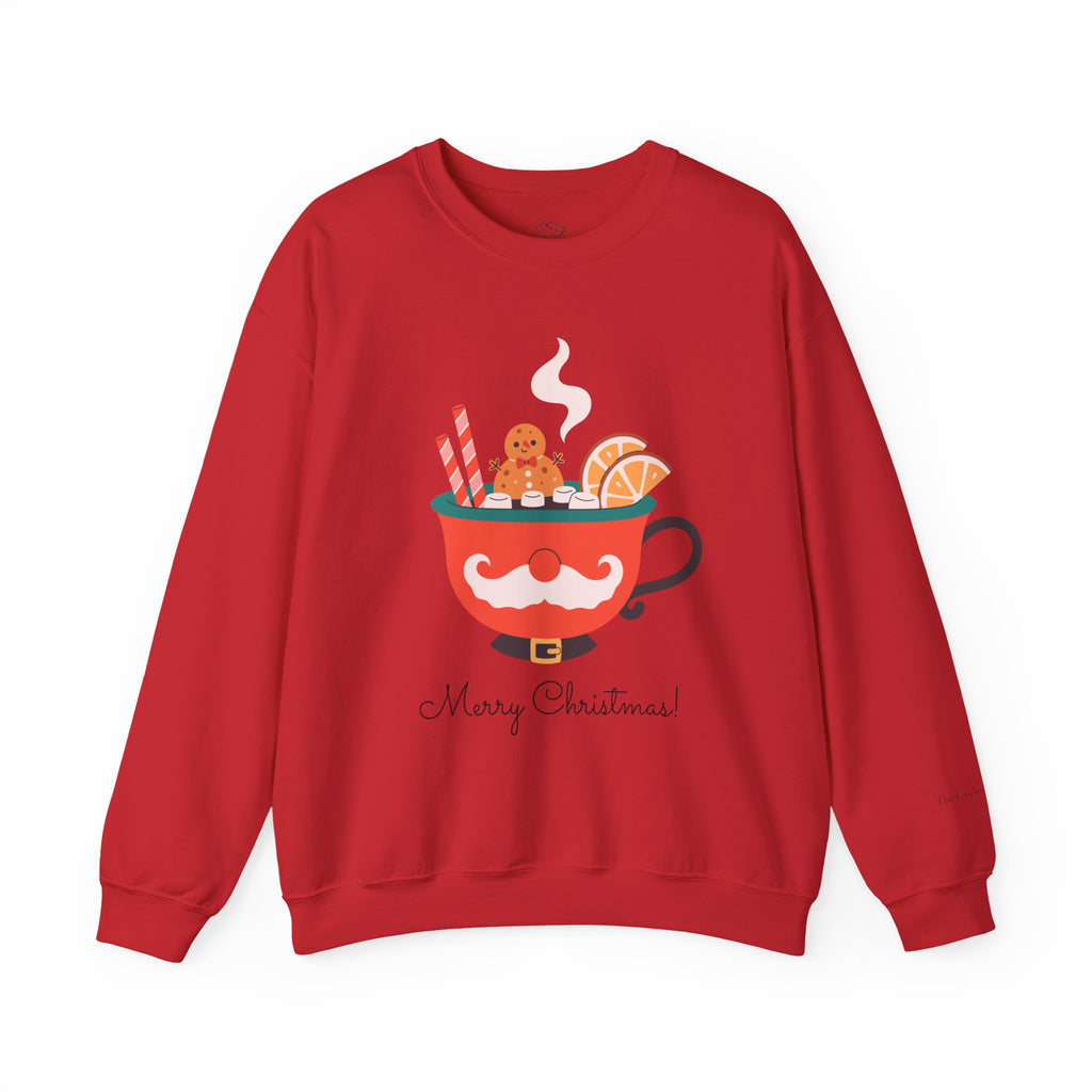 Merry Christmas Moustache Mug Holiday Sweater