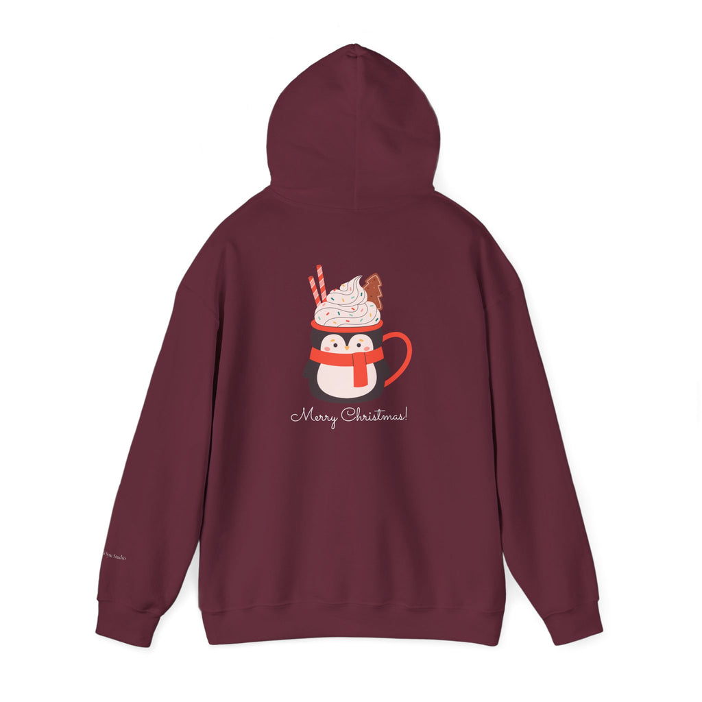 Merry Christmas Penguin Holiday Hoodie (W)