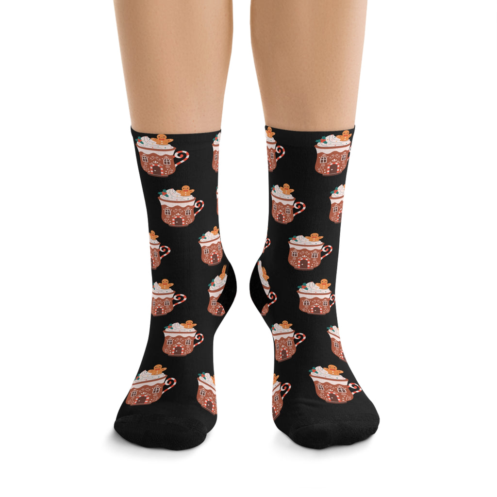 Mug Christmas Socks (Recycled) Black