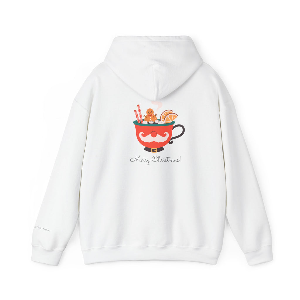 Merry Christmas Moustache Mug Holiday Hoodie