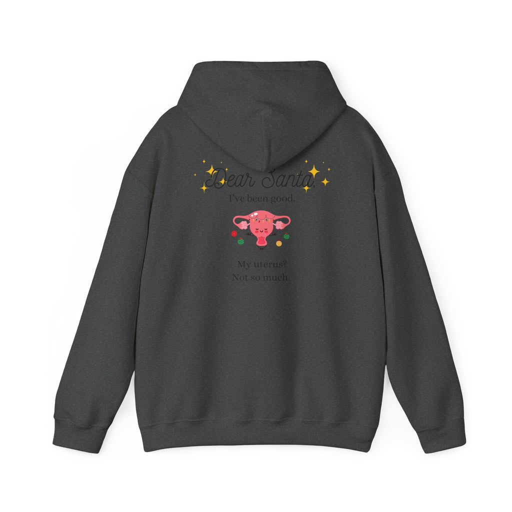 'Dear Santa I’ve Been Good. My Uterus? Not So Much.' Holiday Hoodie