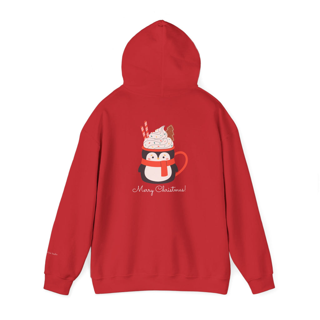Merry Christmas Penguin Holiday Hoodie (W)