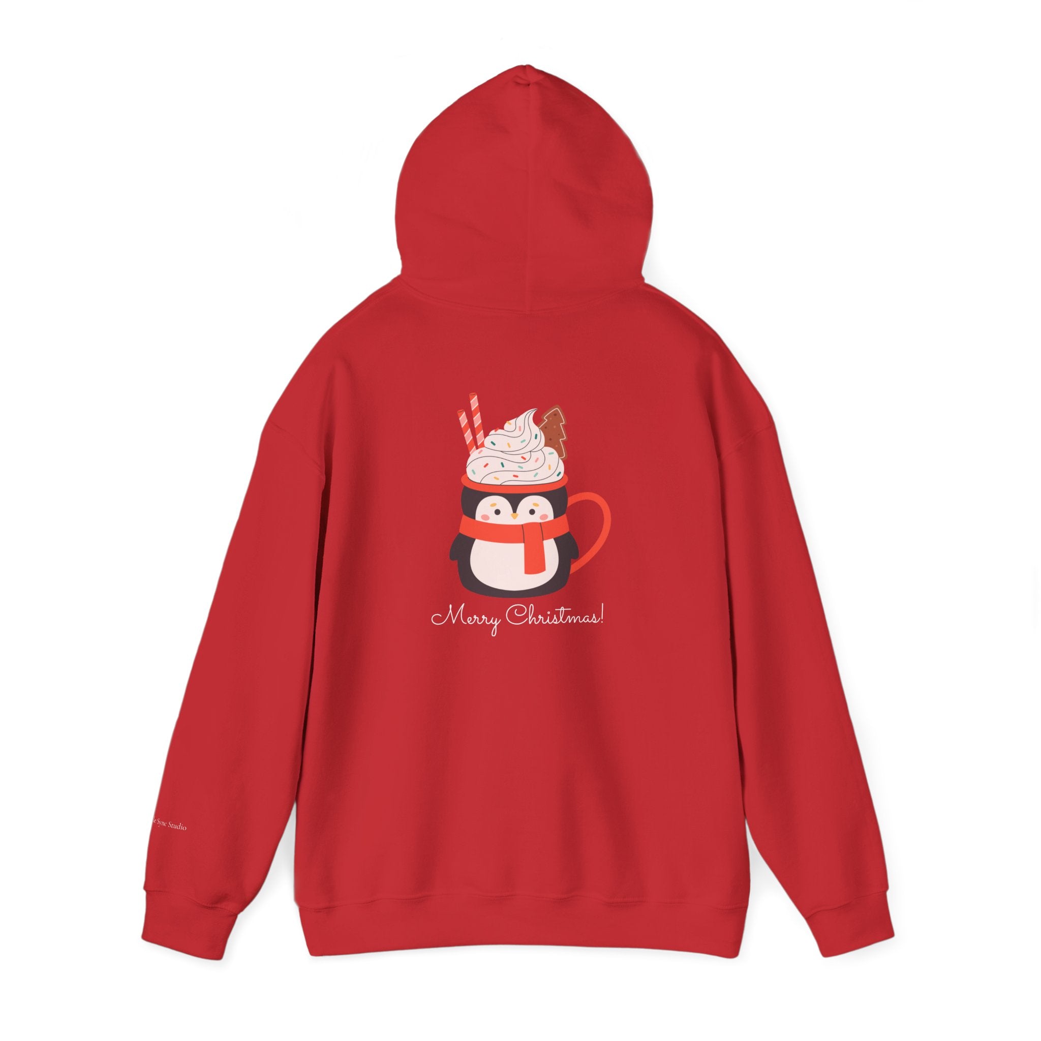 Merry Christmas Penguin Holiday Hoodie (W)