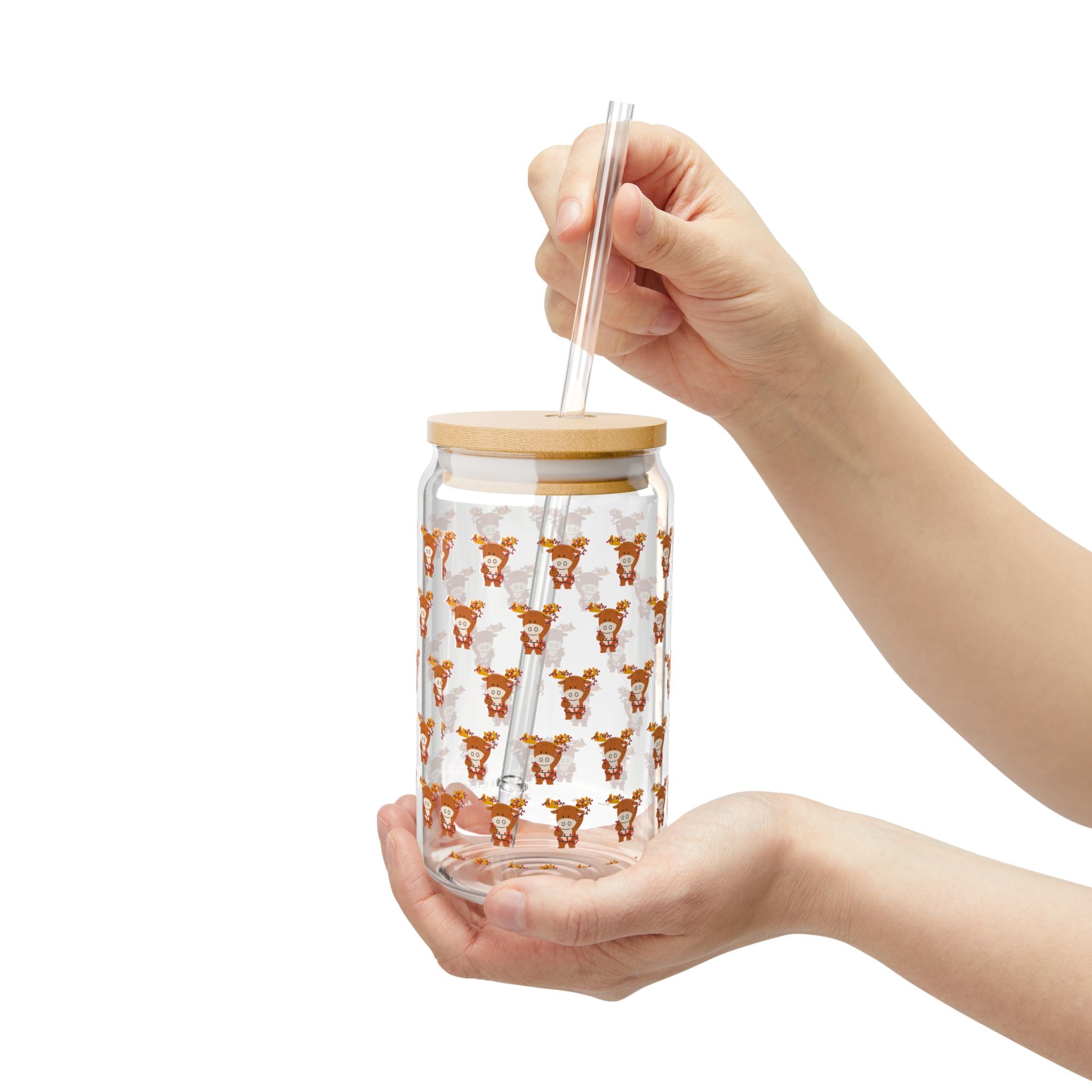 Reindeer Sipper, Reusable Tumbler