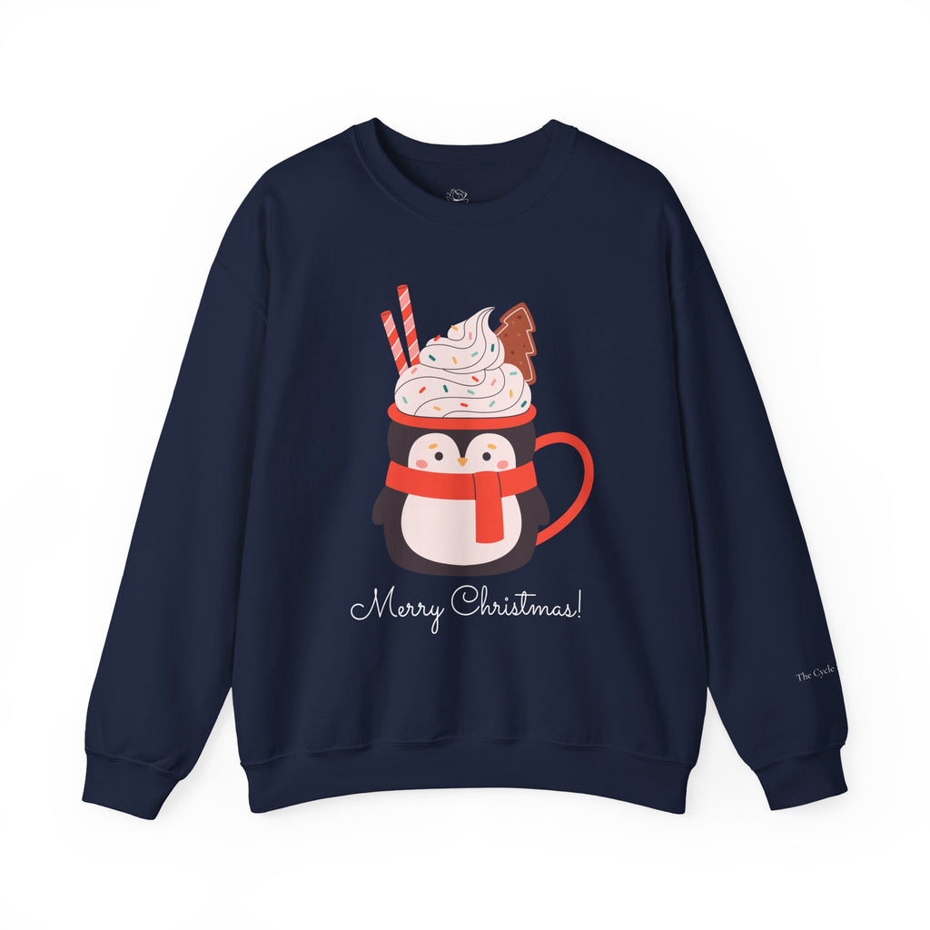 Merry Christmas Penguin Holiday Sweater (W)